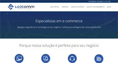 Desktop Screenshot of lojcomm.com.br